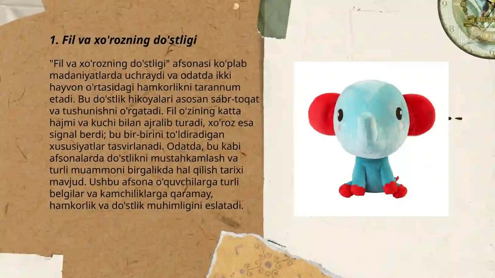 Fil bilan xo'roz ertagi 3