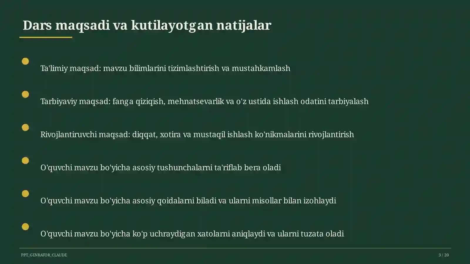 Geometriyaning boshlang'ich tushunchalari: nuqta, to'g'ri chiziq, kesma (7-sinf) 3