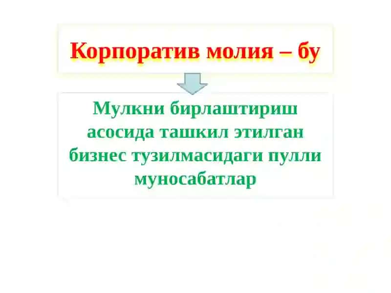 КОРПОРАТИВ МОЛИЯВИЙ СИЁСАТ 3