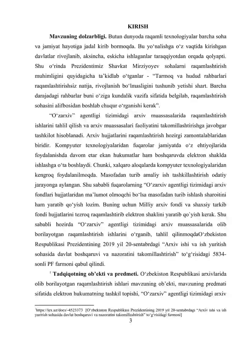Elektron arxivlar evolyutsiyasi an’anaviydan raqamligacha. Elektron arxivlar tarixi va rivojlanishini ko‘rib chiqish, an’anaviy qog‘oz formatlaridan raqamli texnologiyalarga o‘tish 3