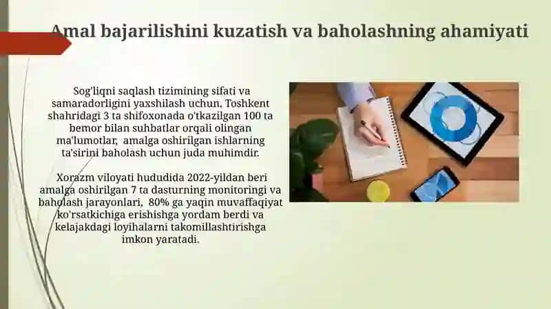 Olib borilgan ishlar monitoring olib borilishi va baholash 3