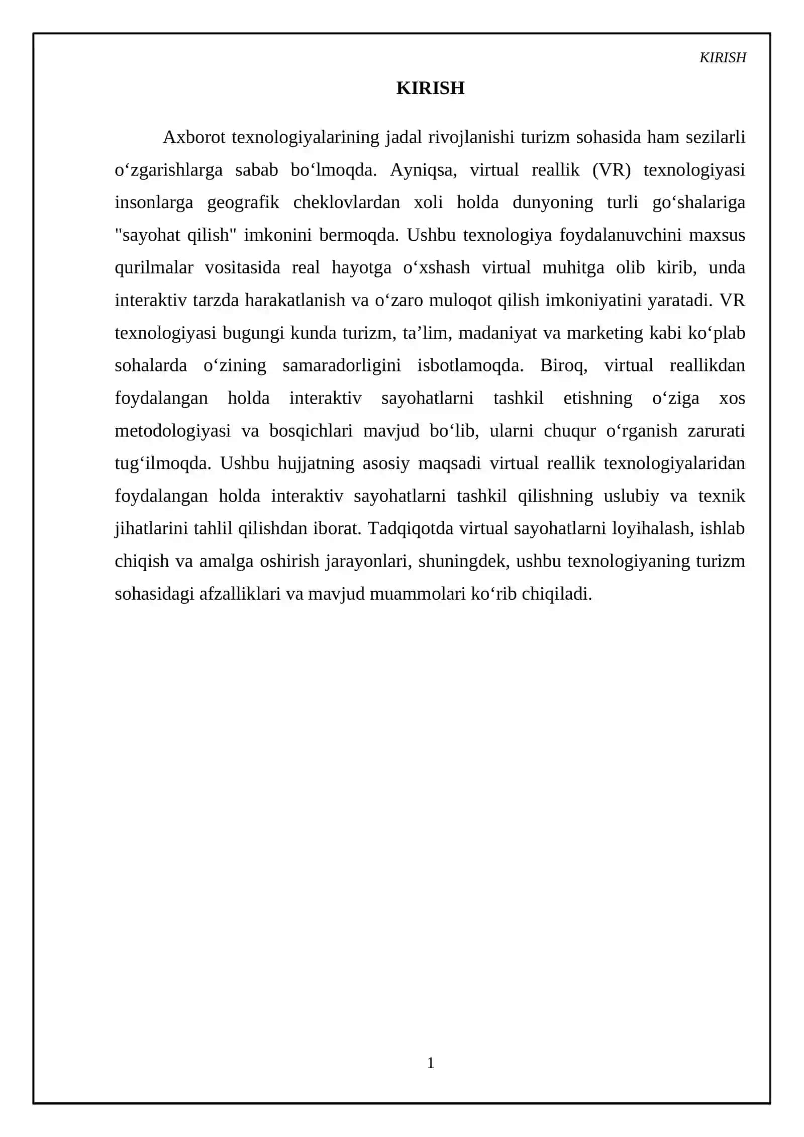 Virtual reallik texnologiyalaridan foydalangan holda interaktiv sayohatlar ganday tashkil qilinishi 3