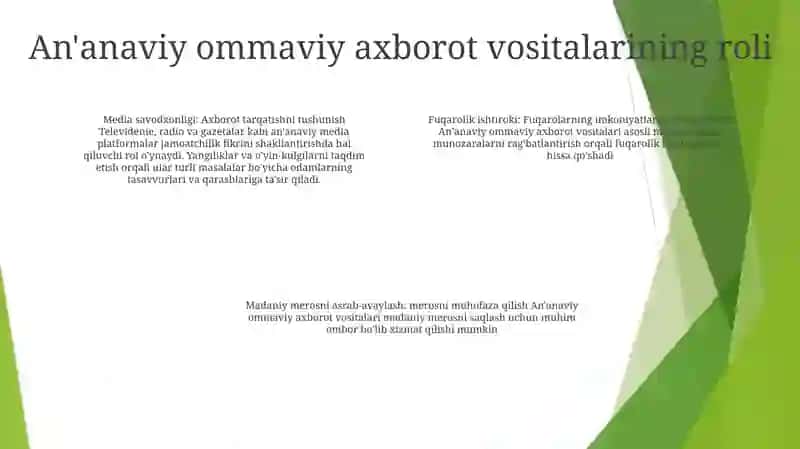 Mediamaydonda Axborot Tarqatish Madaniyati 3