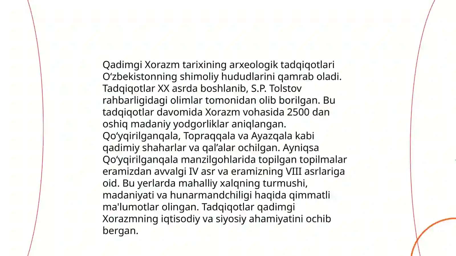 Qadimgi Xorazm va Katta Xorazm davlatchiligi muammolarini oʻrganishda arxeologik manbalar 3