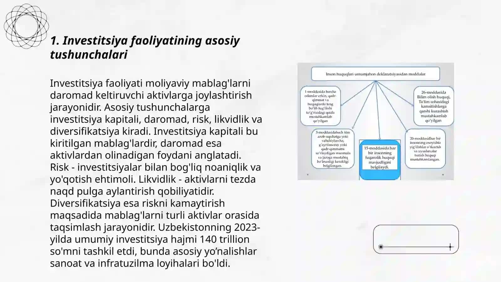 Investitsiya faoliyatini tartibga solishning milliy iqtisodiyotni rivojlantirishdagi ahamiyati 3