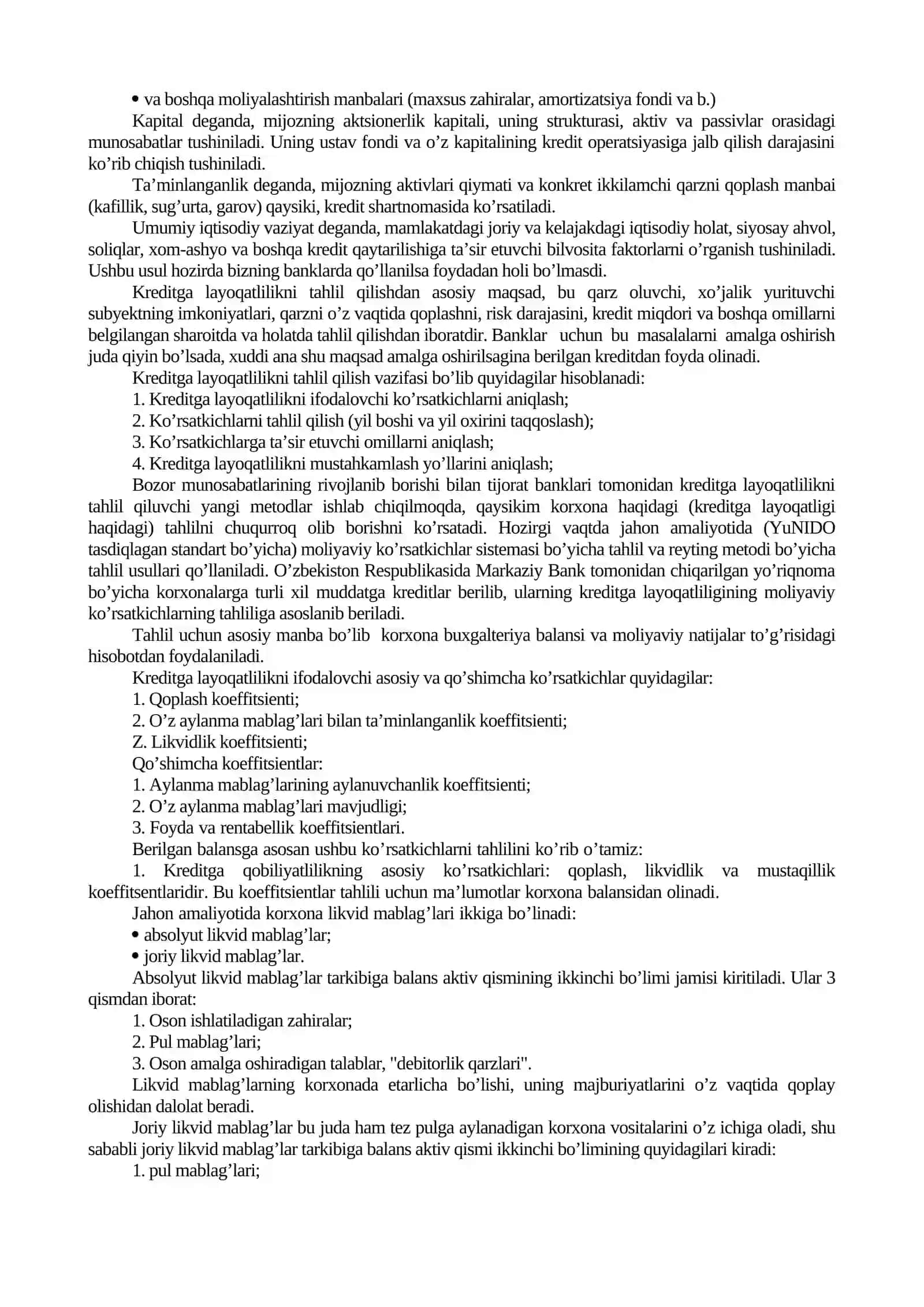 Investitsiya faoliyatini kreditlash 3