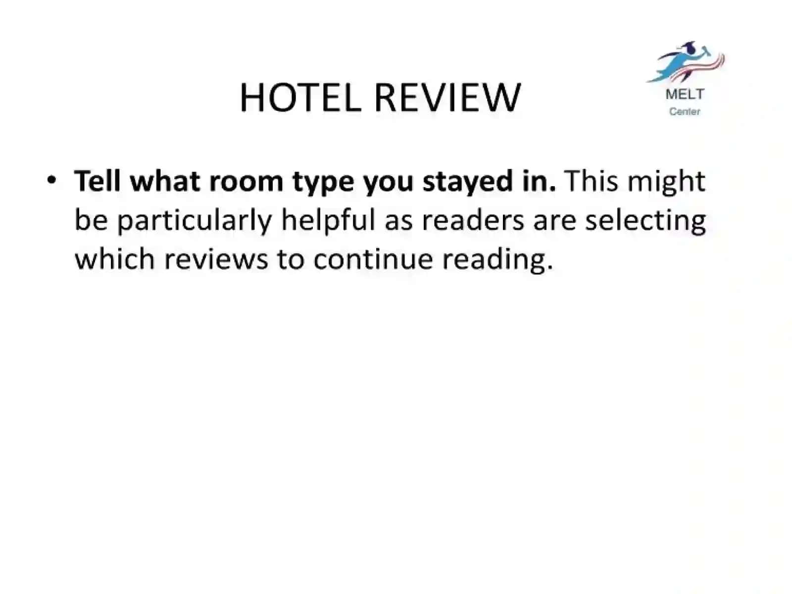 A HOTEL REVIEW 3