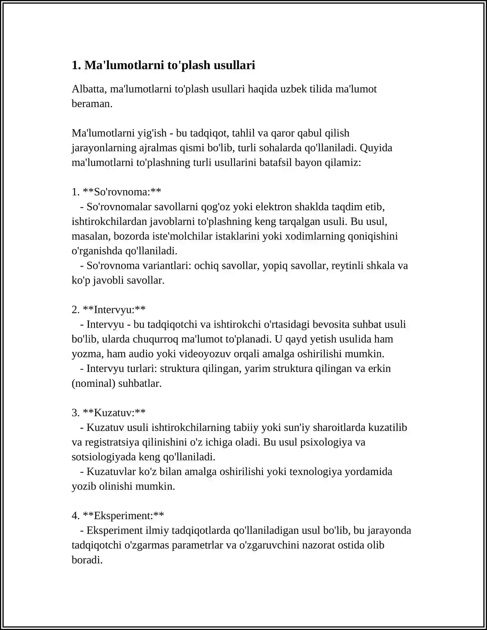 AXBOROTNI TAHLIL QILISH 3