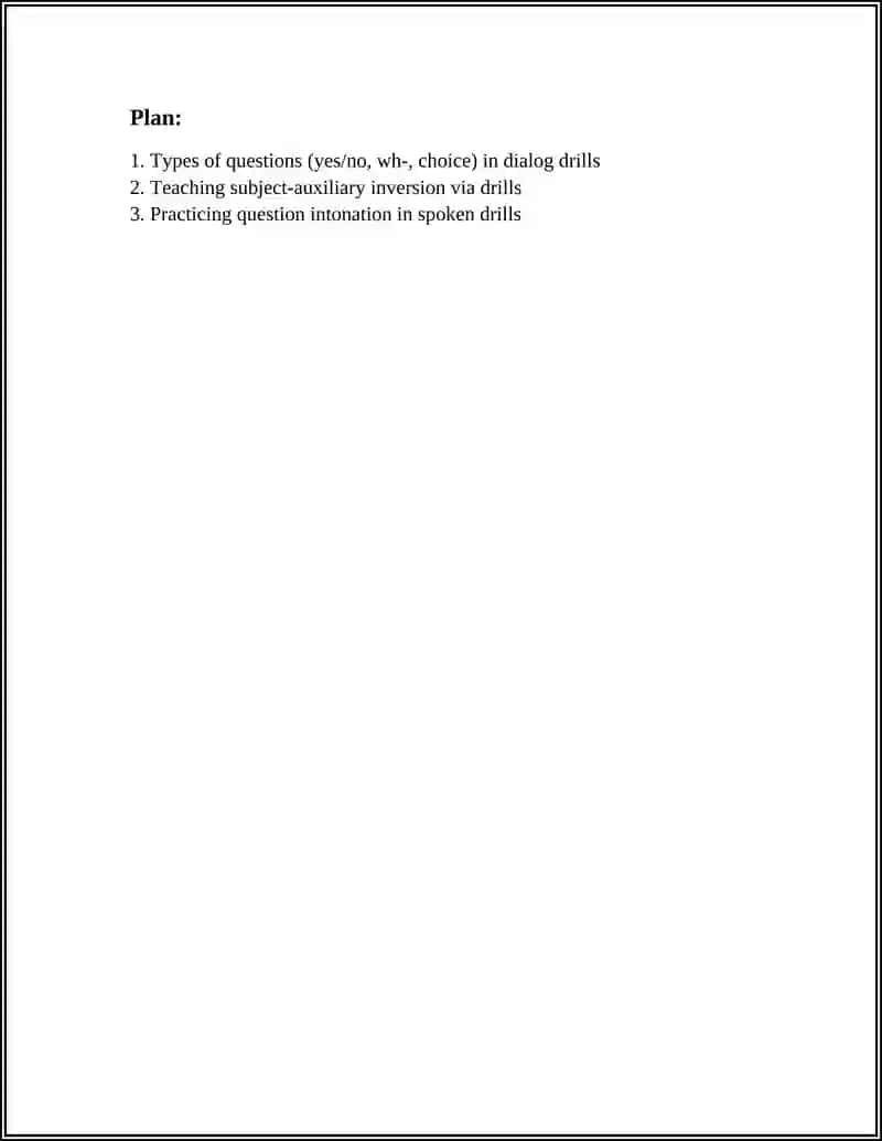 Teaching Question Formation Through Dialog Drills 3
