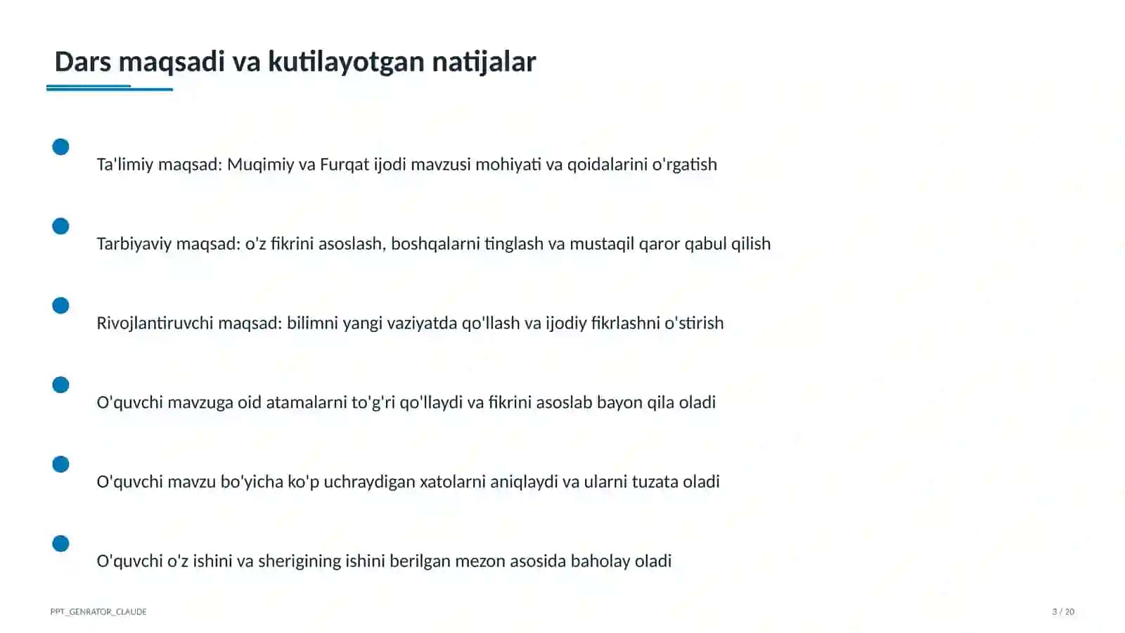 Muqimiy va Furqat ijodi (10-sinf) 3