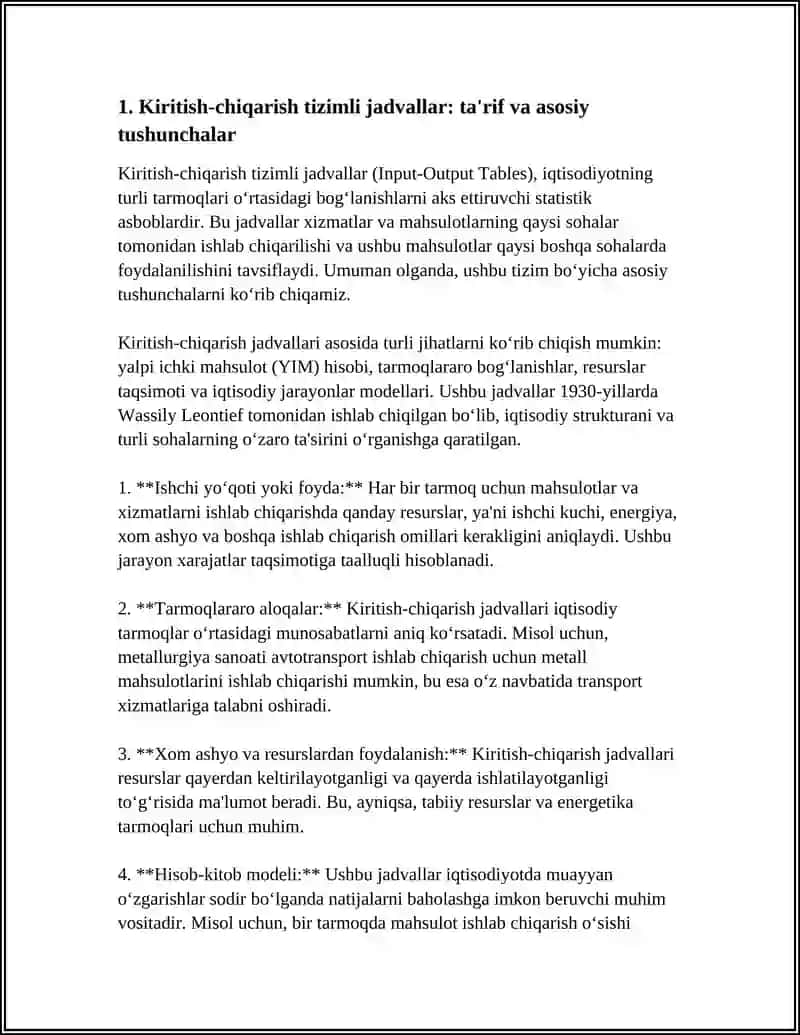 KIRITISH-CHIQARISH TIZIMLI JADVALLAR VA ULARNING BOG’LANISHI 3