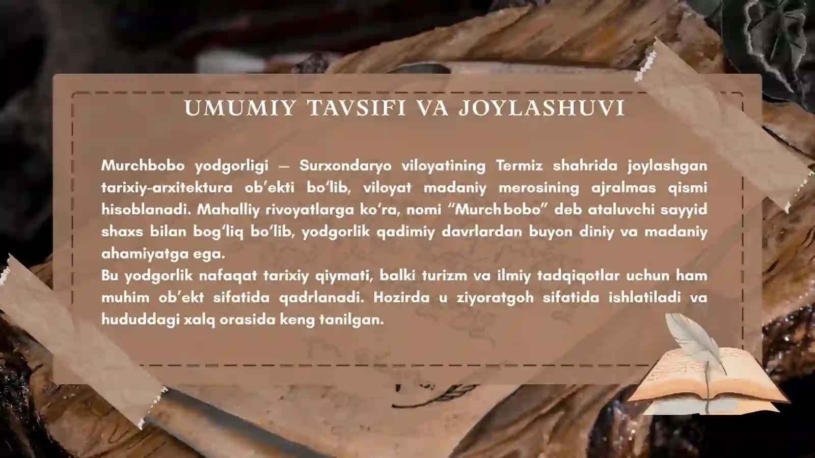 MURCHBOBO MAQBARASI 3