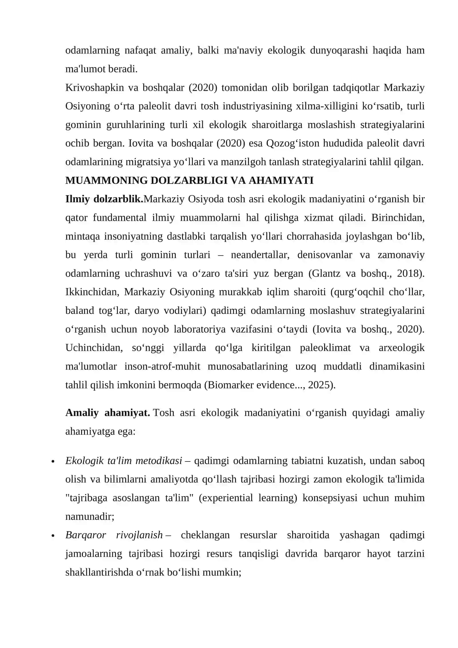 Tosh asrining ekologik madaniyati va tabiat bilan uyg'un holdağai dastlabki ekologik ta'lim va tarbiya ildizlari 3