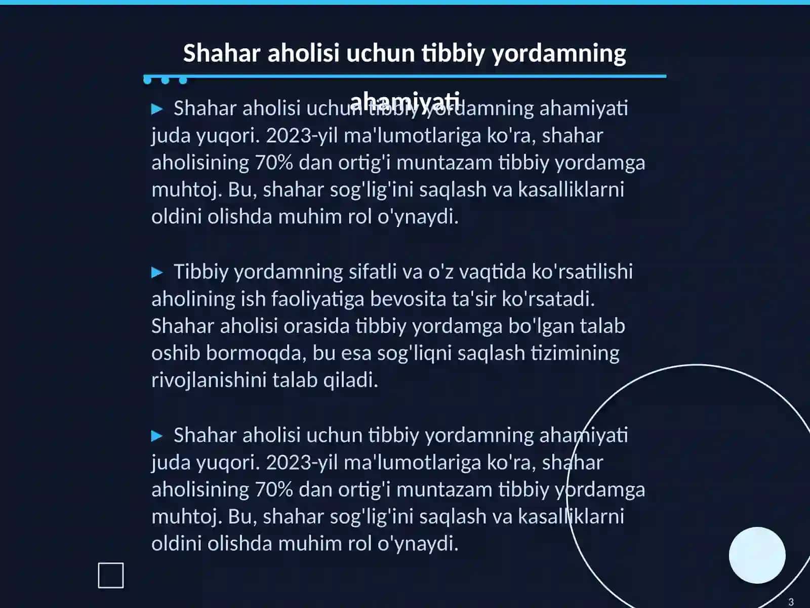 Shahar aholisi va sanoat korxonalari ishchilariga tibbiy yordam koʻrsatishni tashkil etish 3