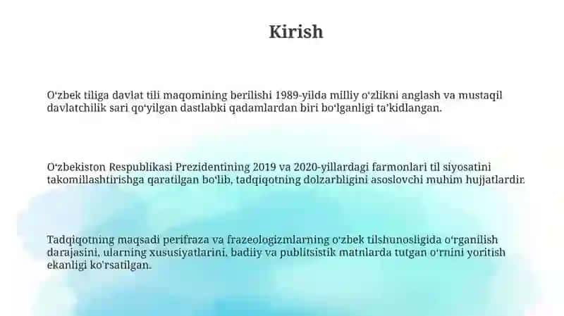 Perifrazalarning frazeologizmlar bilan munosbati 3