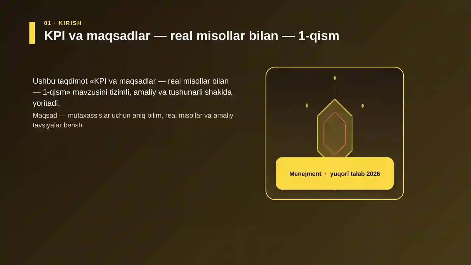 KPI va maqsadlar — real misollar bilan — 1-qism 3