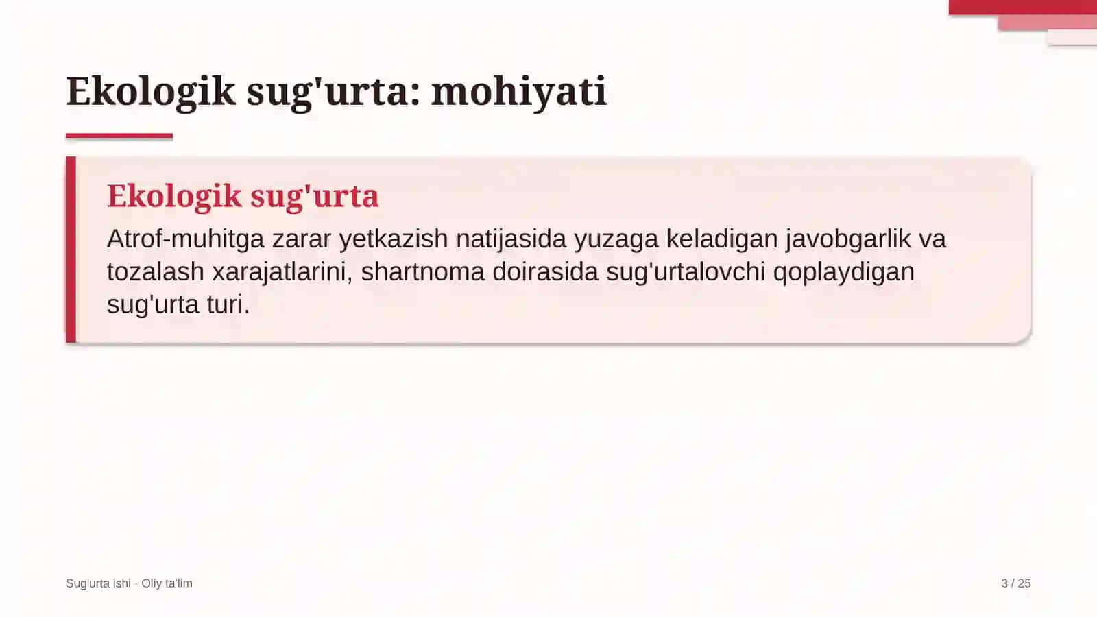 Elektron hujjat aylanishi tizimlarida ekologik sug'urta 3