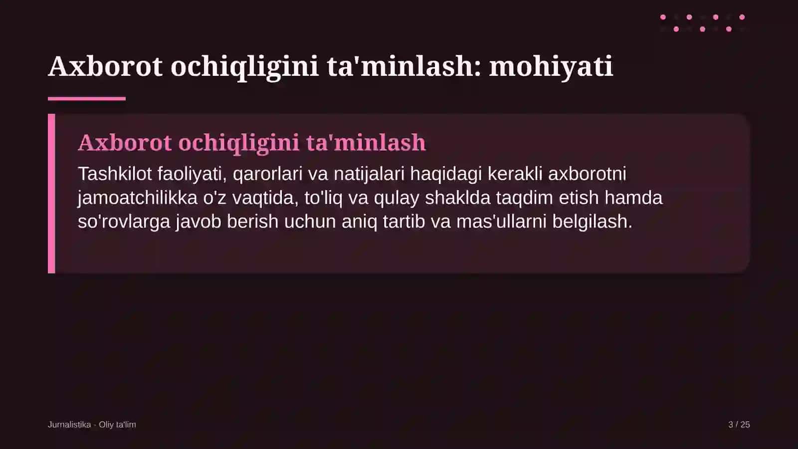 energetikada axborot ochiqligini ta'minlash 9632 3