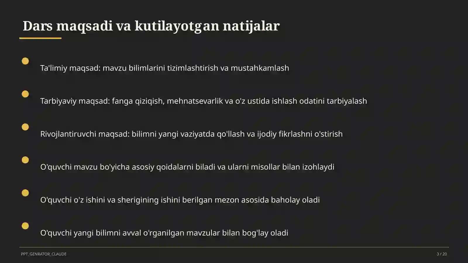 O'zbekiston transporti va aloqa tizimi (9-sinf) 3