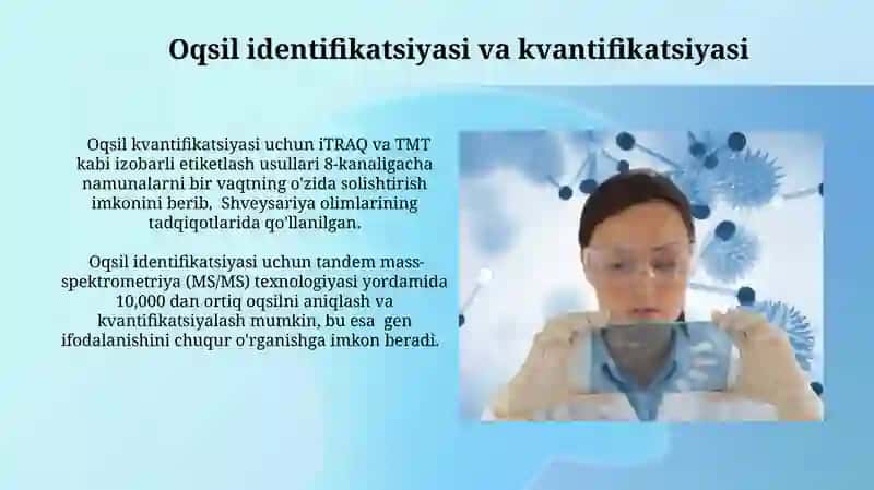 Proteomika fani va uning kelajakdagi istiqbollari 3