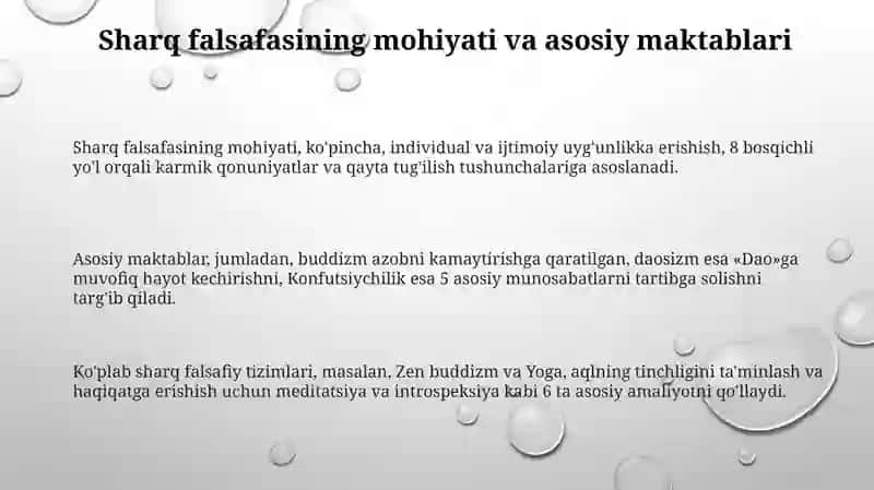 Sharq falsafasining mohiyati va ijtimoiy taraqqiyotdagi roli 3