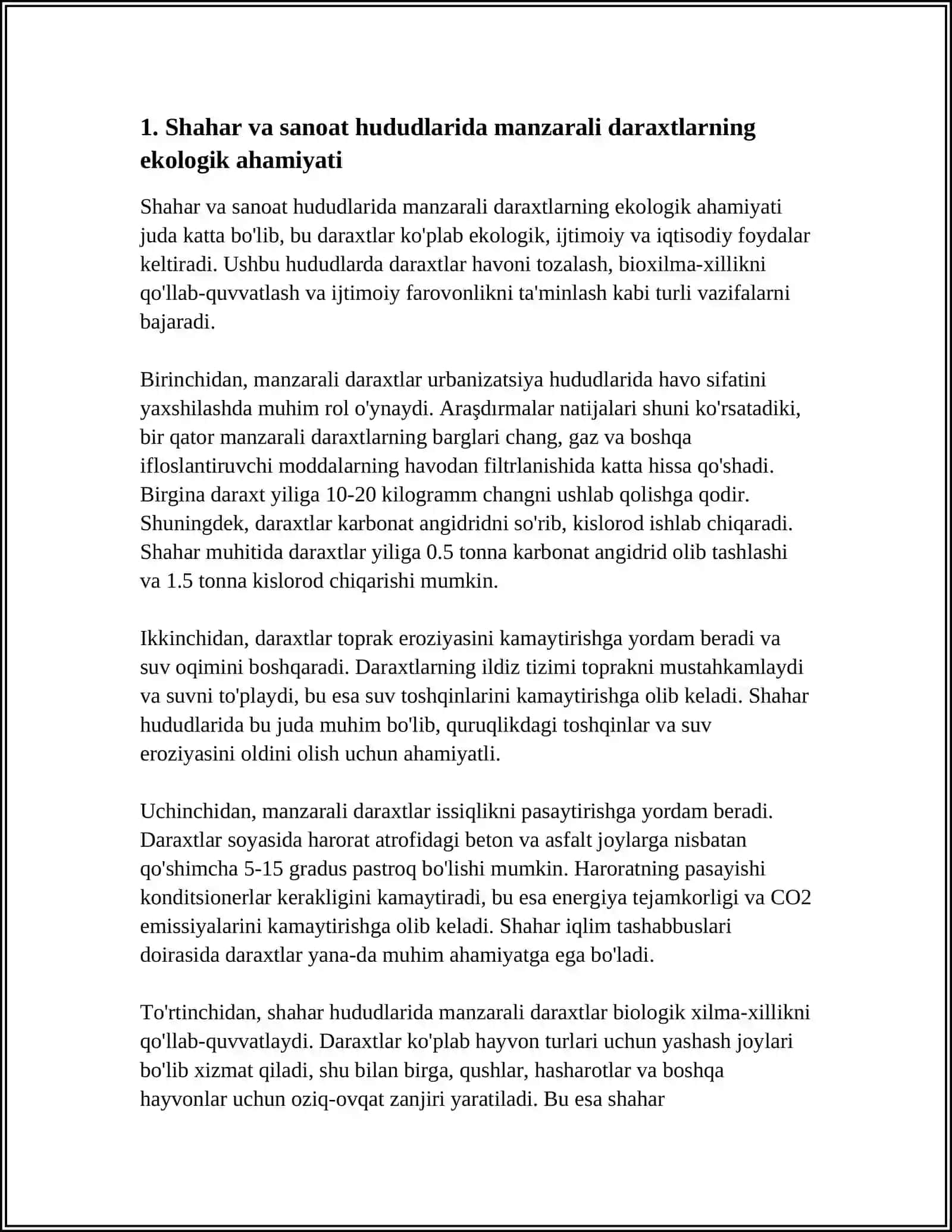 SHAHAR VA SANOAT RAYONLARIDAGI MANZARALI DARAXTLAR AHAMIYATI 3