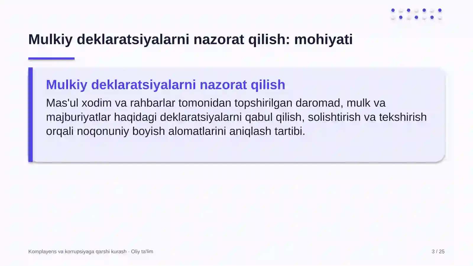 onkologiya markazlarida mulkiy deklaratsiyalarni nazorat qilish 3460 3