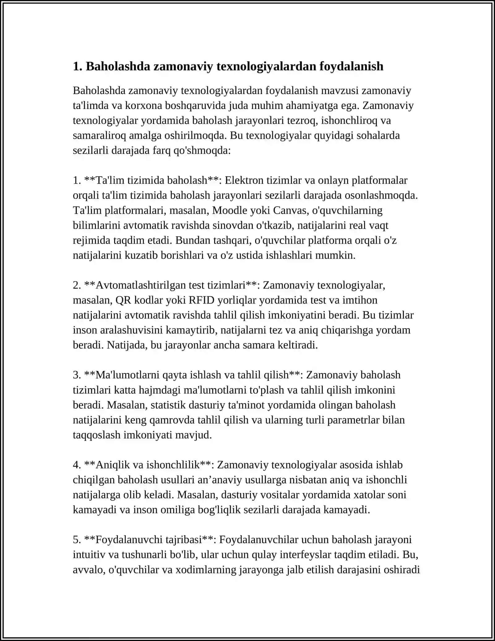 RIVOJLANGAN MAMLAKATLAR TAʼLIM TIZIMIDA NAZORAT QILISH VA BAHOLASHNING ZAMONAVIY KOʻRINISHLARI 3
