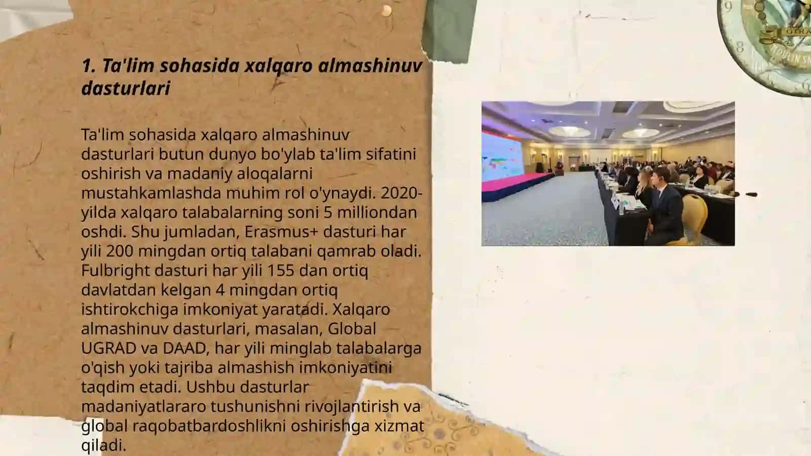 Ta'lim sohasidagi xalqaro hamkorlikning yòlga qòyilishi 3