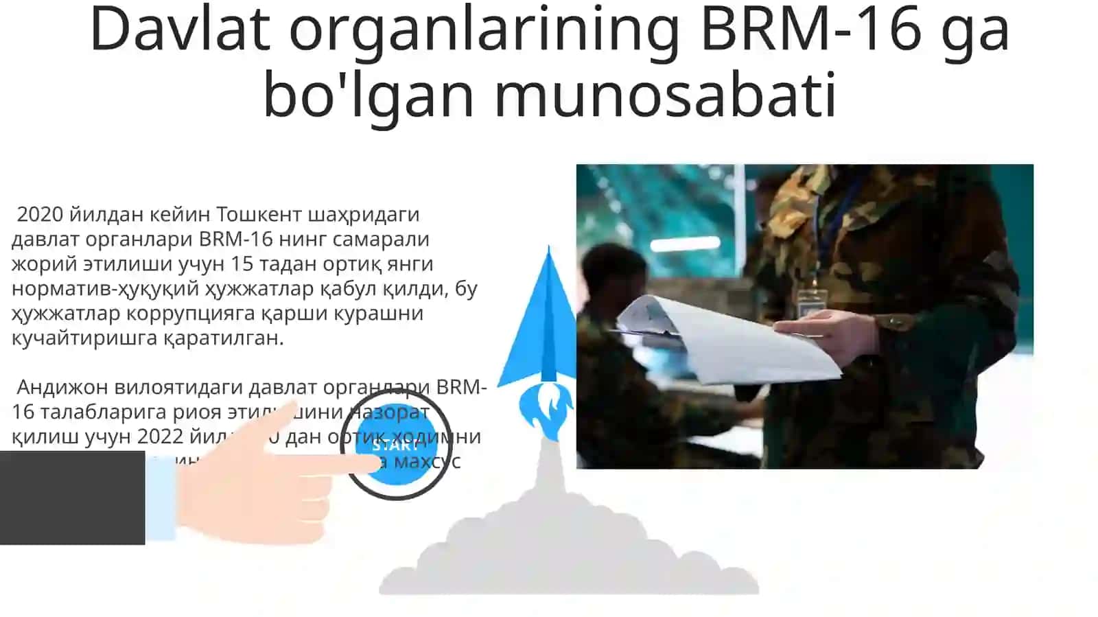 BRM 16 bo'yicha O'zbekistonda amalga oshirilgan islohotlar 3