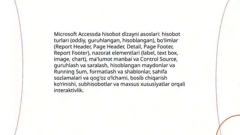 Microsoft Access 3