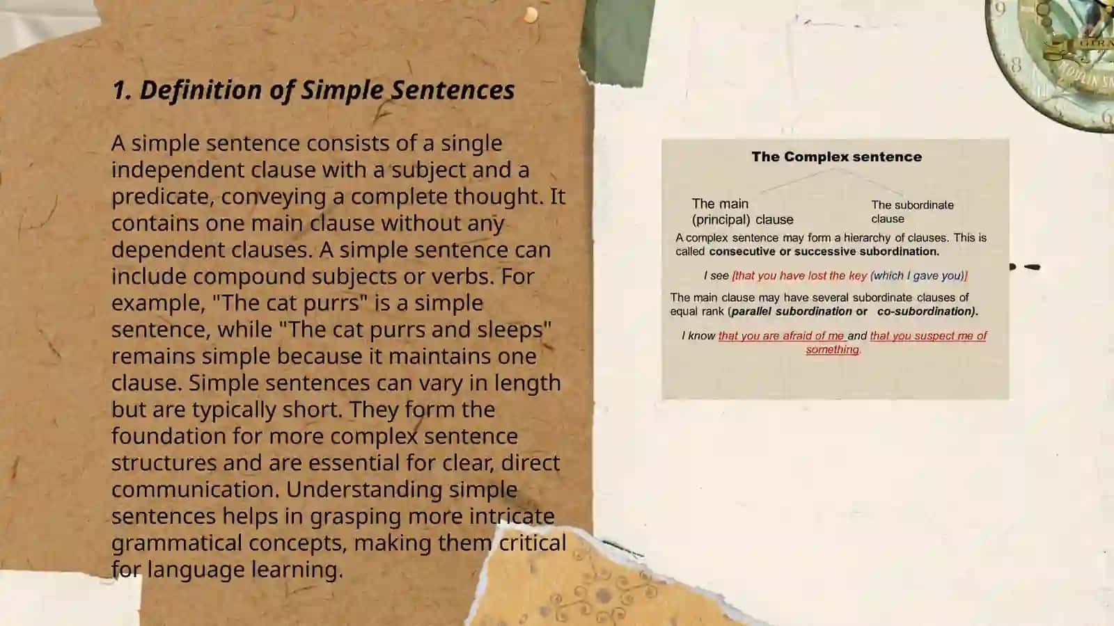 Simple compound and complex sentences examples 3