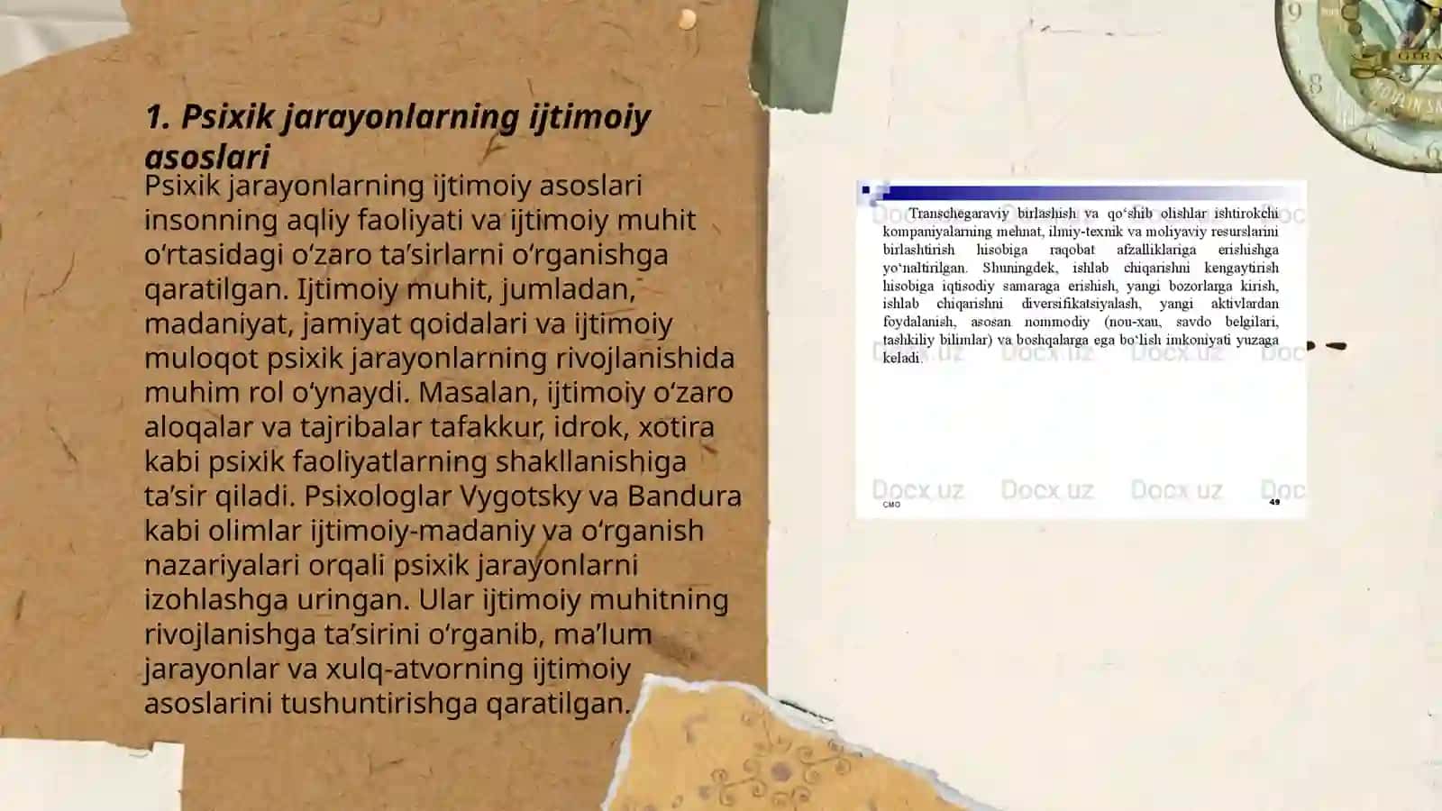 Psixik jarayonlarning vujudga kelishi 3