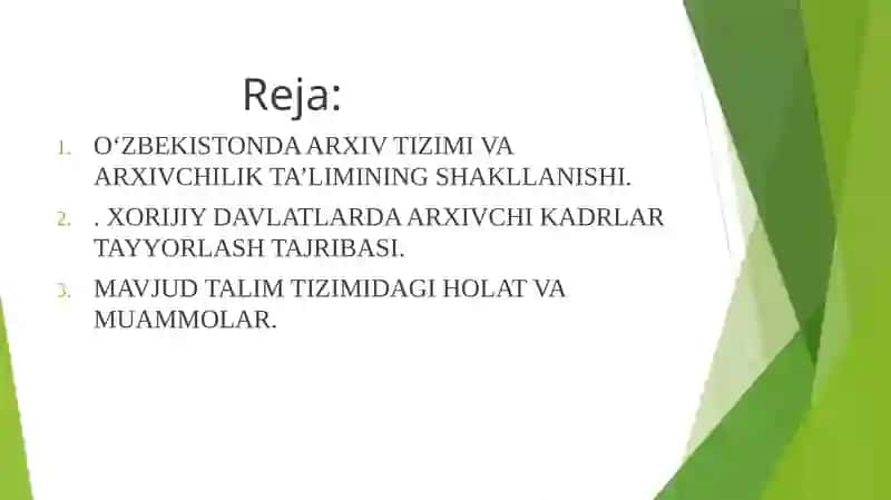 Arxivchilarning oliy o‘quv yurtlari 3