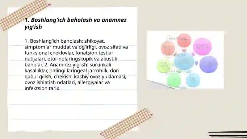 Ovozni tiklash boʻyicha korreksion ish bosqichlari 3
