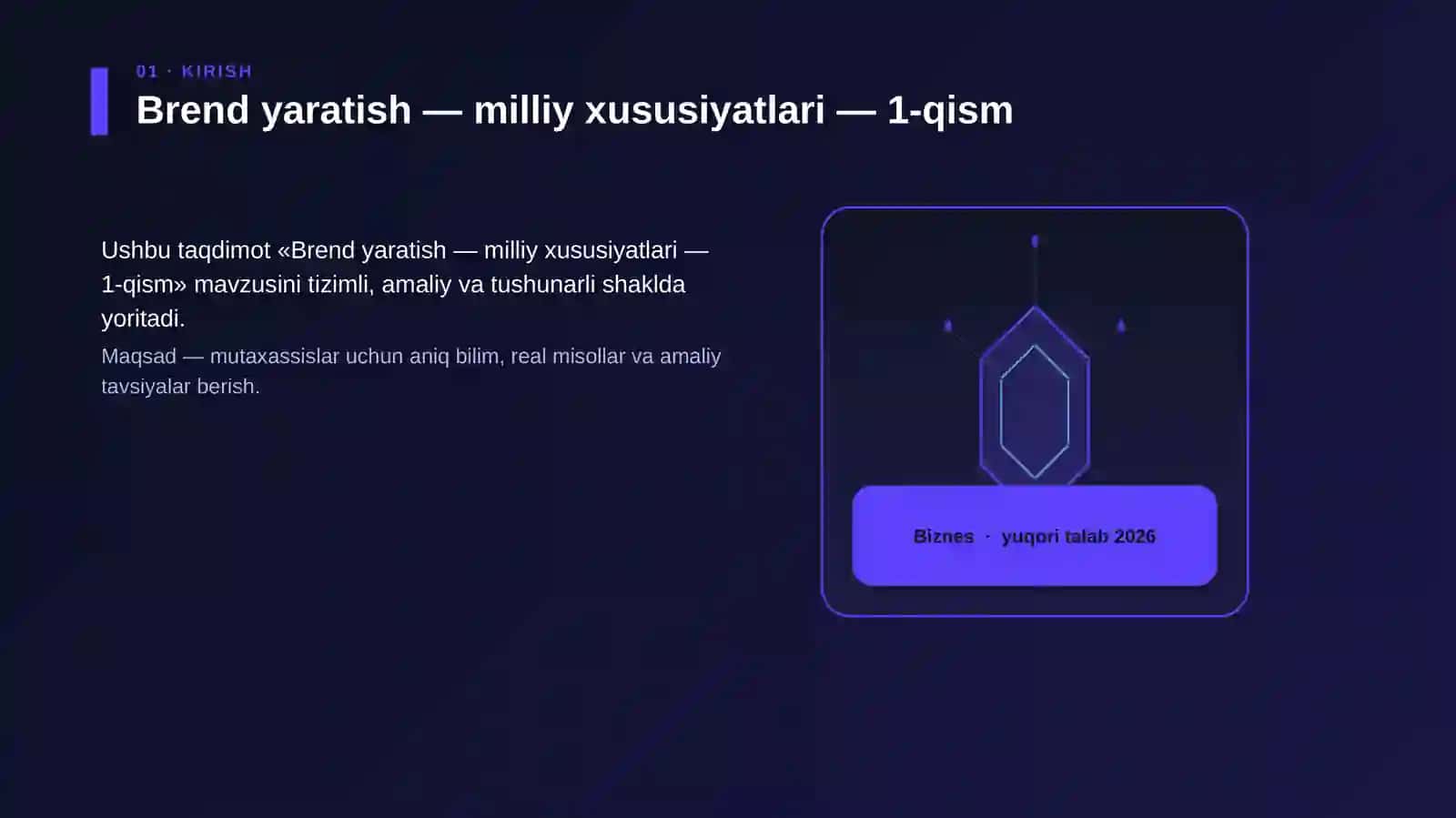 Brend yaratish — milliy xususiyatlari — 1-qism 3