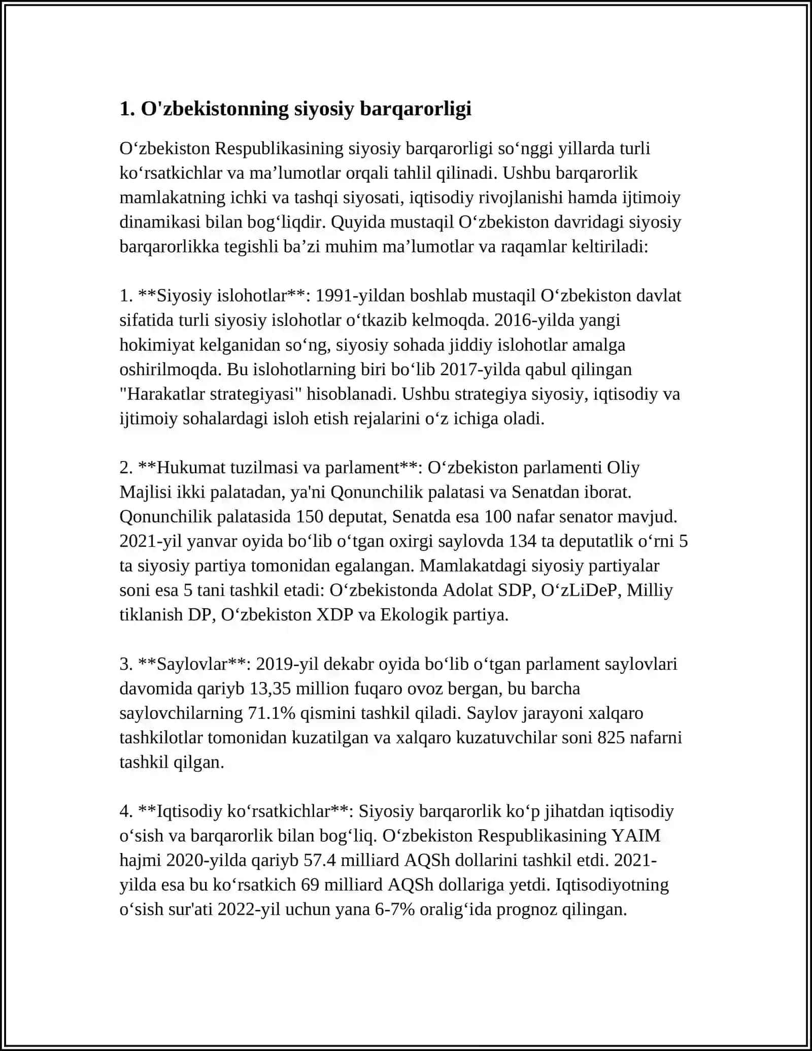 O'ZBEKISTONNING SIYOSIY-IJTIMOIY VA IQTISODIY ISTIQBOLINING TOMOYILLARI 3