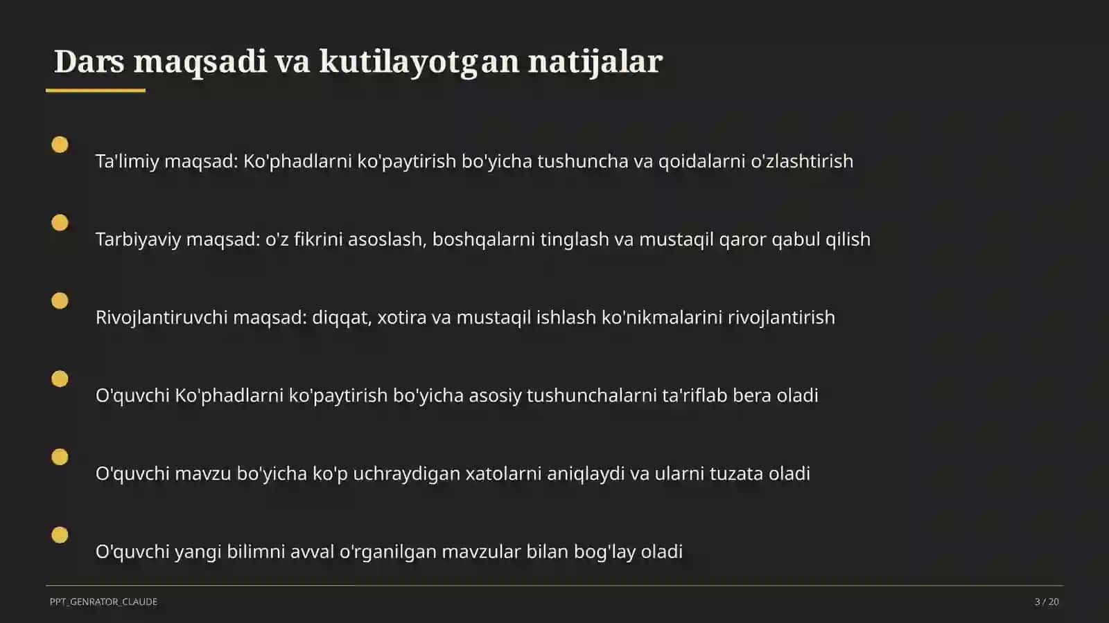 Ko'phadlarni ko'paytirish (7-sinf) 3