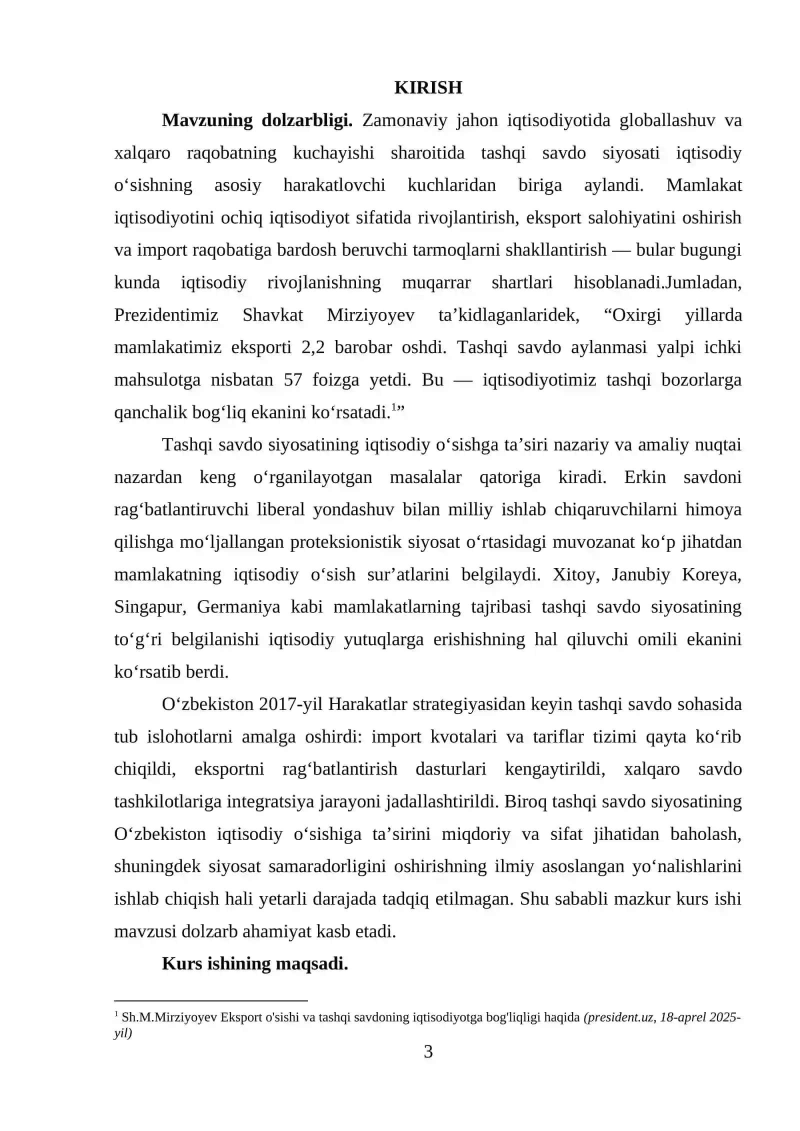 Tashqi savdo siyosatining iqtisodiy o‘sishga ta’siri 3