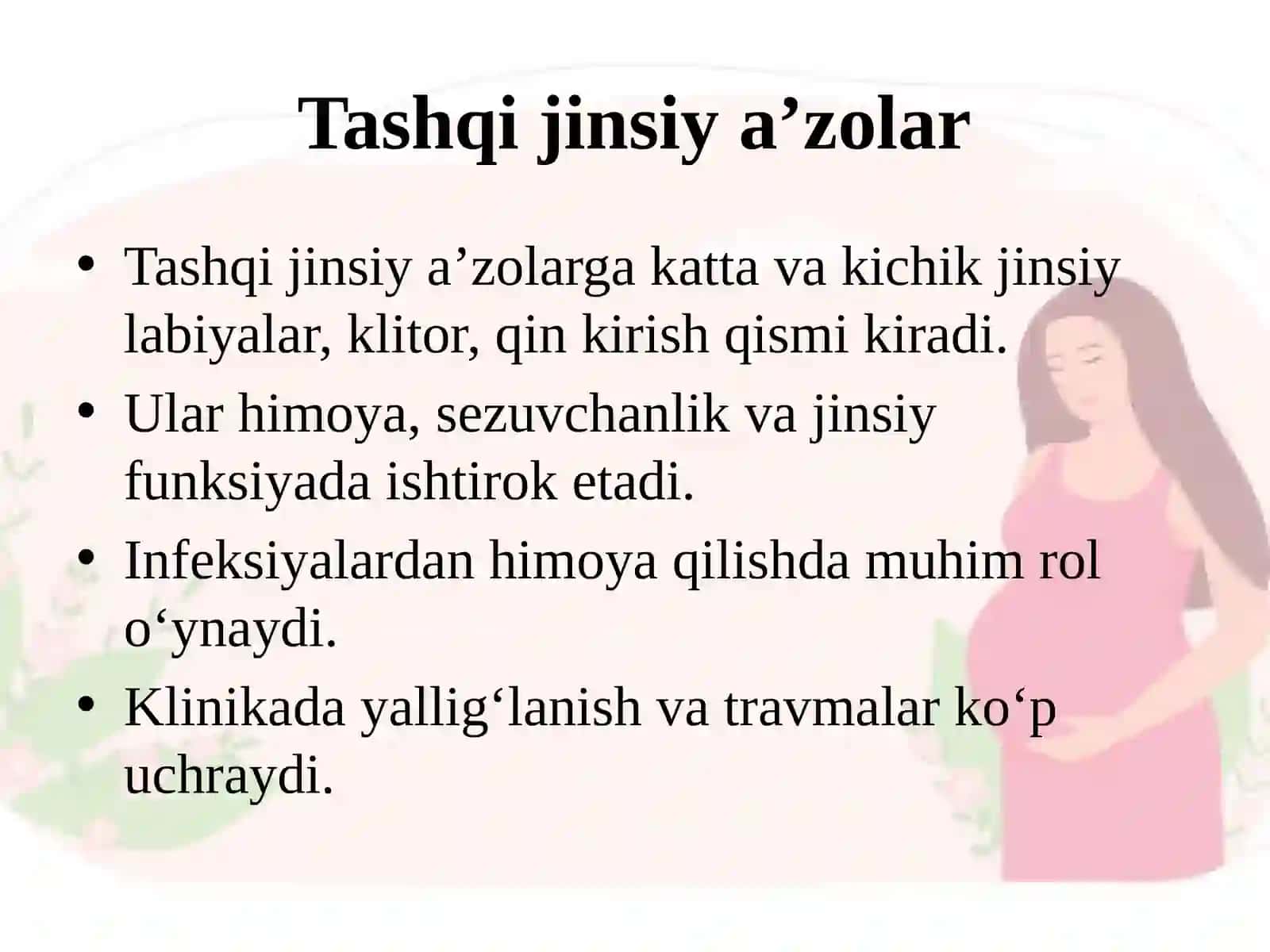 Ayollar jinsiy a’zolari klinik anatomiyasi 3