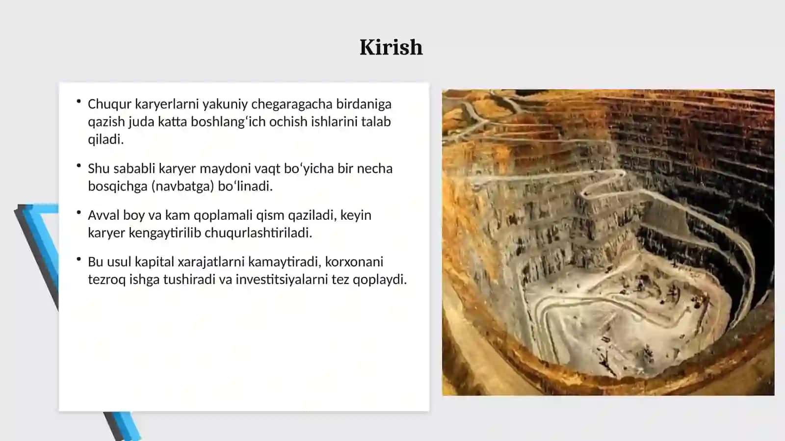 Bosqichma-bosqich qazib olish sxemalari 3