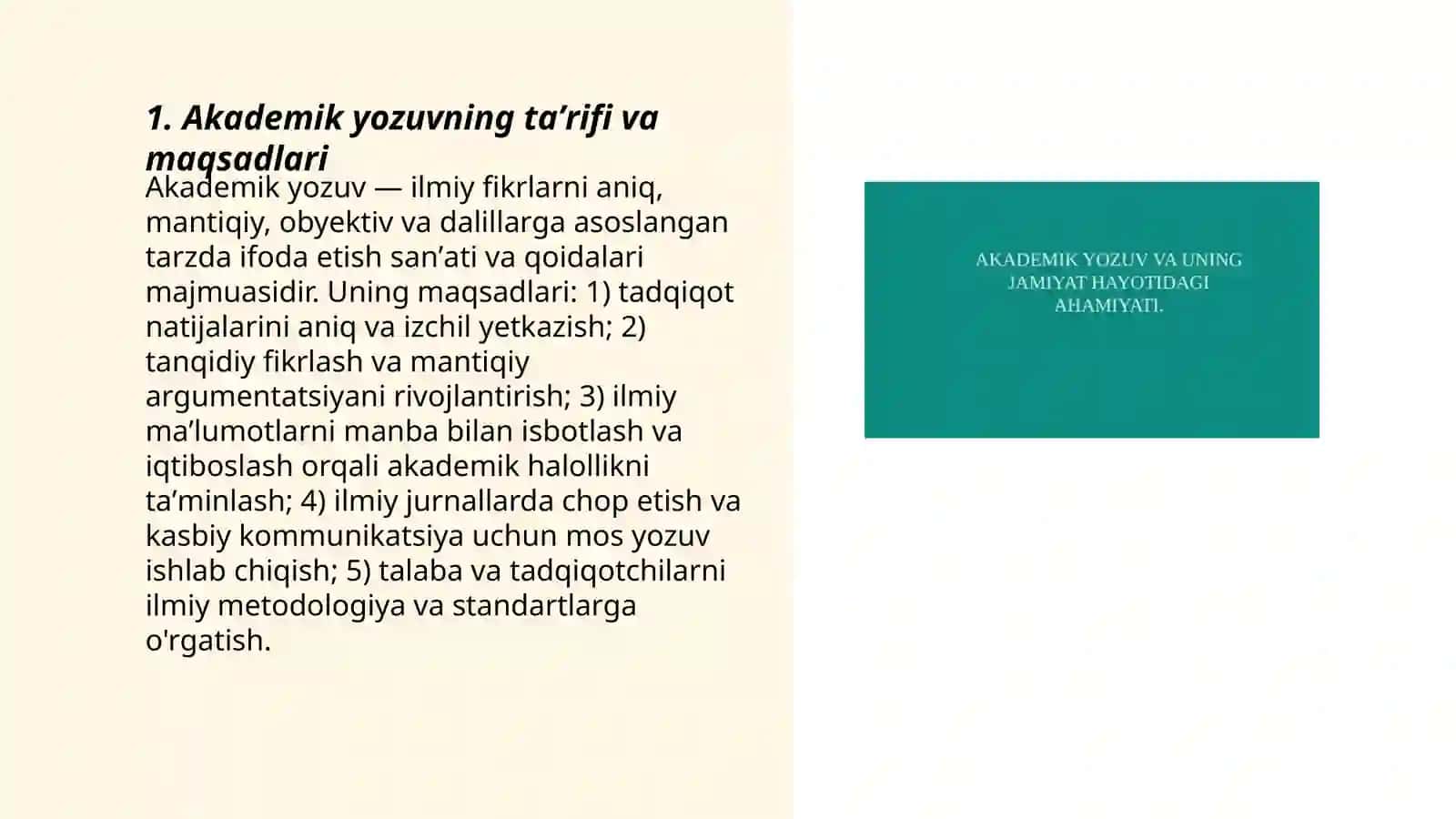 AKADEMIK YOZUV FANIGA KIRISH 3