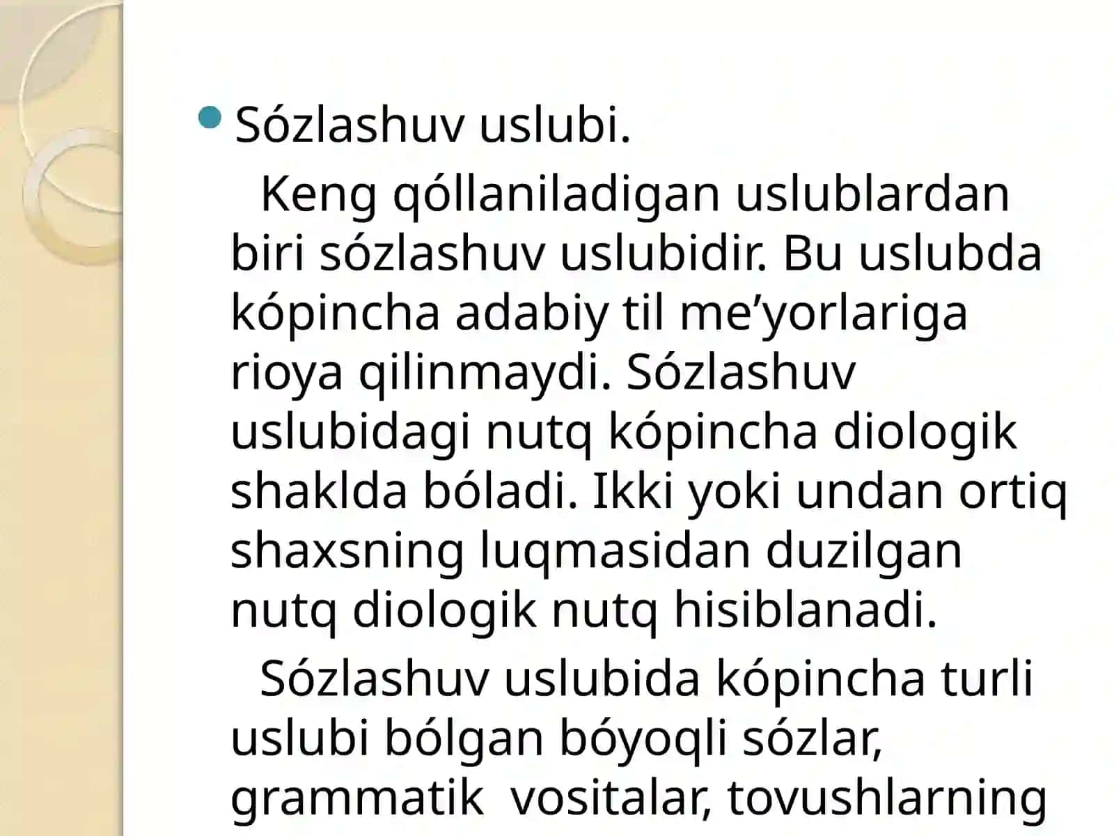 Sózlashuv nutq uslubi 3
