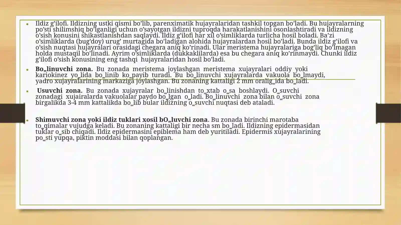 Ildiz morfologiyasi 3