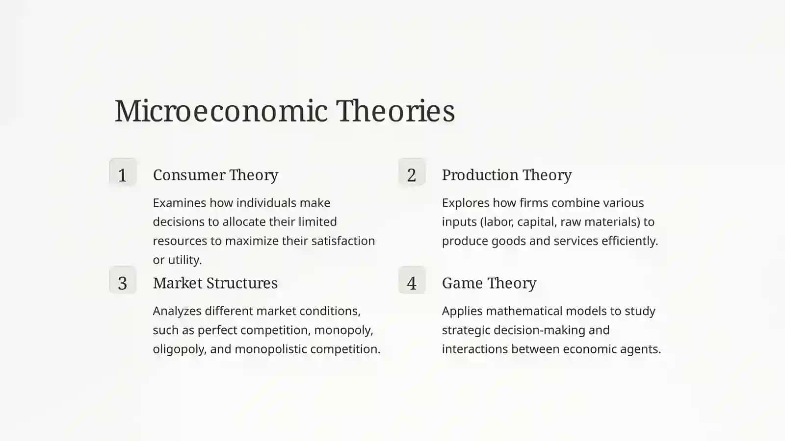 Economic Theory Foundations 3