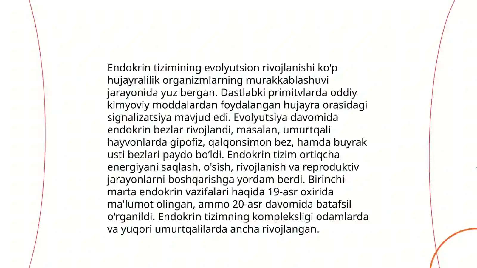 Endokrin tizimi filogenezi va buzilishlari 3
