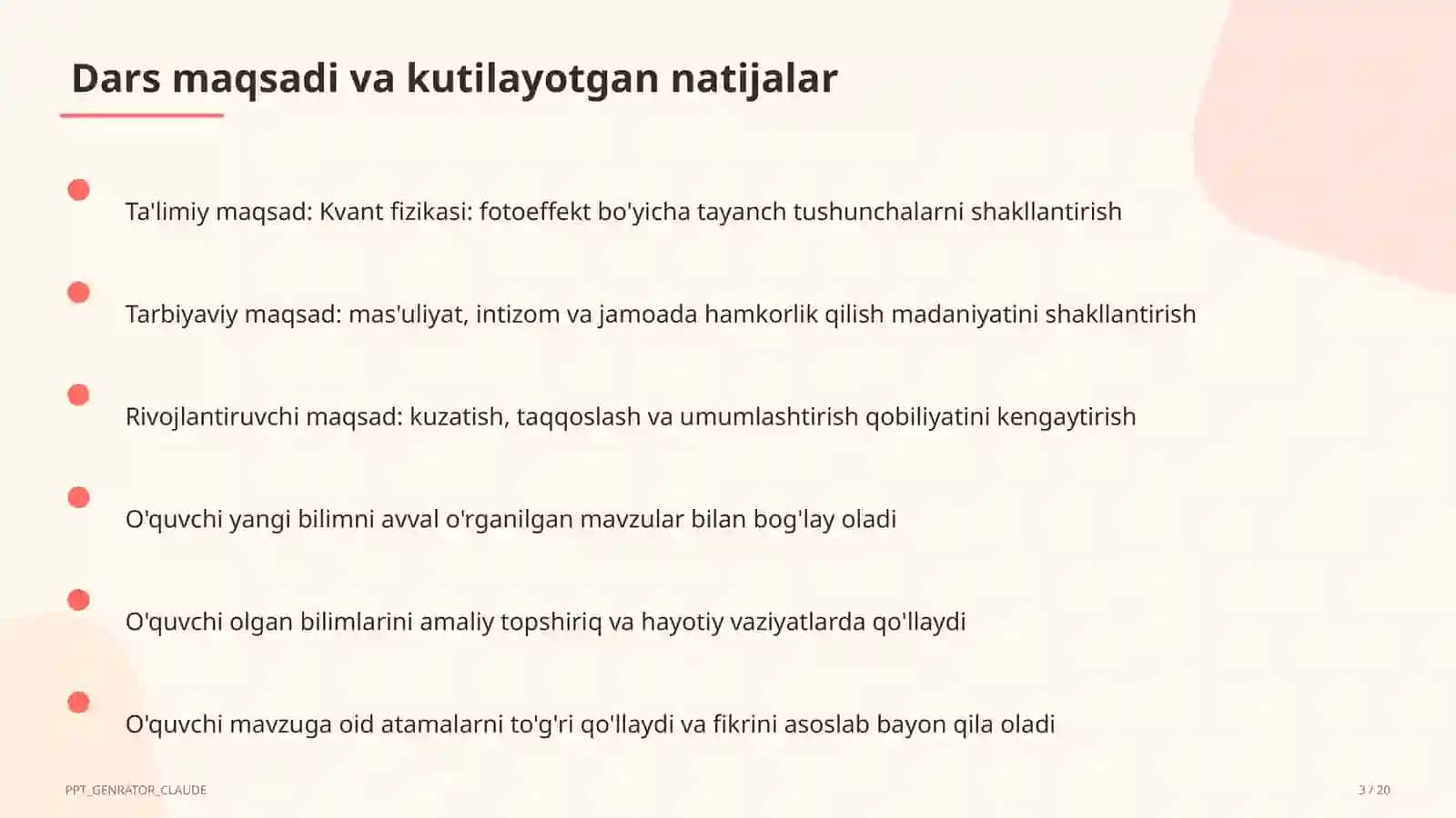 Kvant fizikasi: fotoeffekt (11-sinf) 3