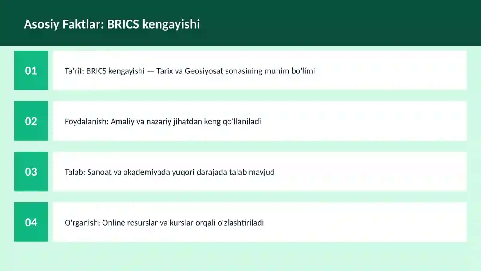 BRICS kengayishi 3