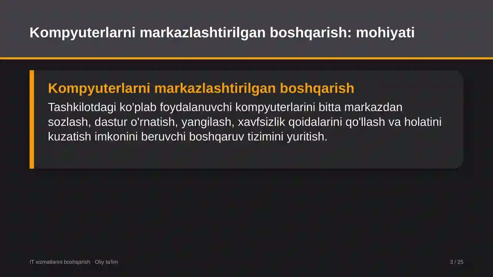 Zargarlik ustaxonalarida foydalanuvchilar kompyuterlarini markazlashtirilgan boshqarish 3