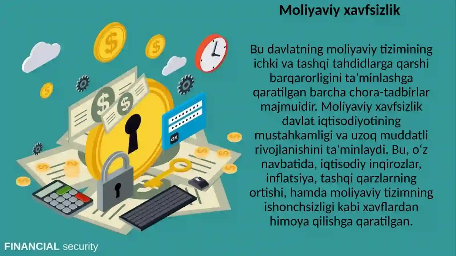 O'zbekistonning moliyaviy xavfsizligini ta'minlash mexanizimi 3